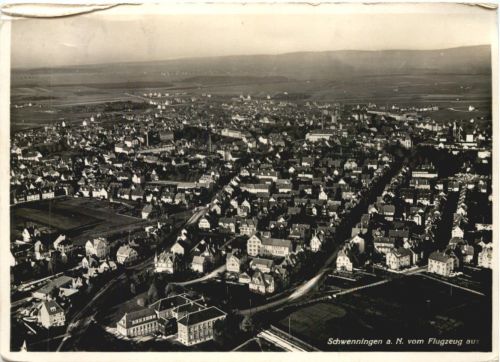Schwenningen am Neckar vom Flugzeug