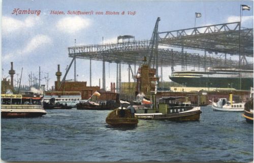 Hamburg Hafen Schiffswerft