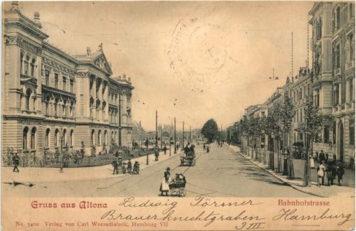 Gruss aus Altona - Bahnhofstrasse
