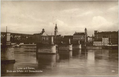 Linz a. d. Donau - Blick von Urfahr