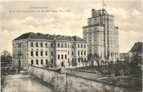 Kremsmünster - Ober-Gymnasium mit Strnwarte