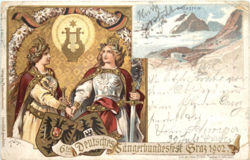 Graz - Sängerfest 1902 - Litho