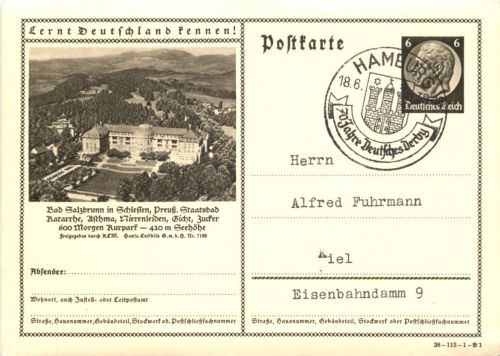 Bad Sallzbrunn Schlesien - Ganzsache