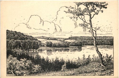 Der Czarnasee bei Sensburg - Westpreussen
