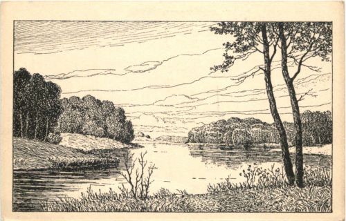 Der Silmsee bei Deutsch Eylau - Westpreussen