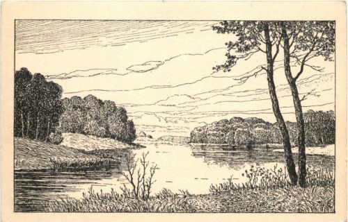 Der Silmsee bei Deutsch Eylau - Westpreussen