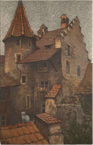 Zürich Rössligasse - Künstler AK Schlatter
