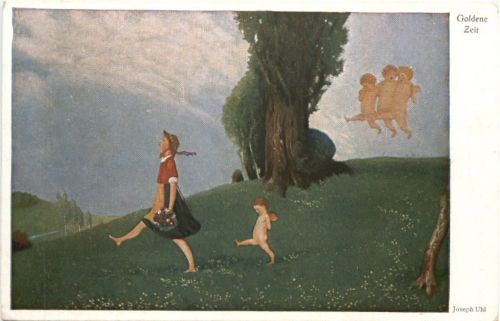 Künstler Ak Joseph Uhl - Goldene Zeit