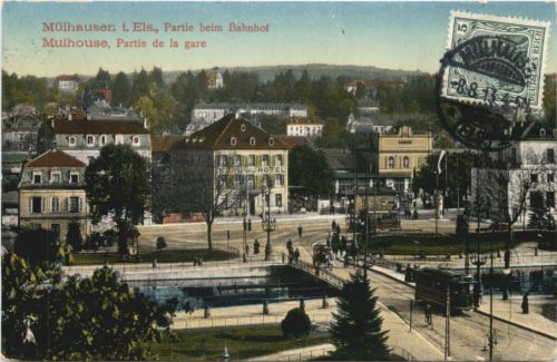 Mülhausen im Elsass - Partie am Bahnhof