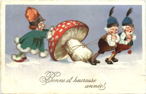Zwerge mit Pilz