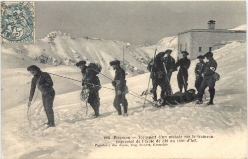 Briancon - Transport un malade Ski