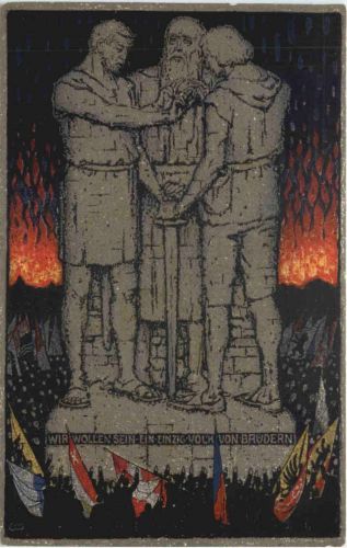 Bundesfeier Postkarte 1915