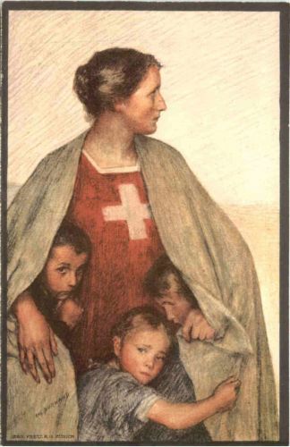 Bundesfeier Postkarte 1917