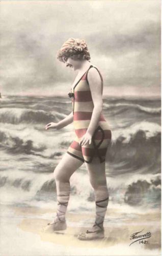 Frau in Bademode