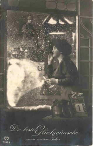 Neujahr - Frau