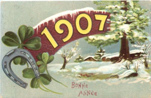 Jahreszahl 1907 - Neujahr