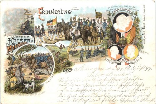 Kaisermanöver 1899 - Litho