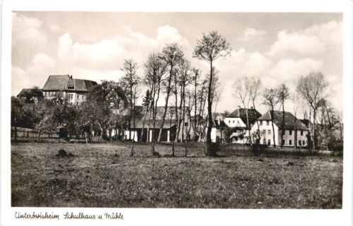 Unteröwisheim Baden - Schulhaus und Mühle