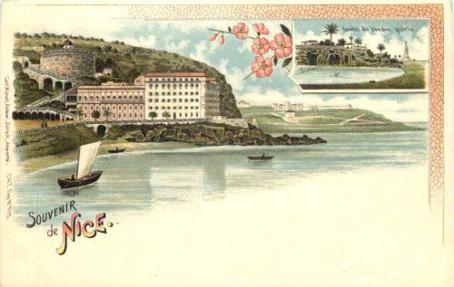 Souvenir de Nice - Litho