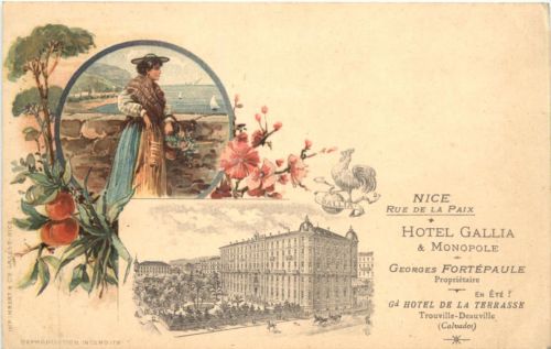 Nice - Hotel Gallia - Litho