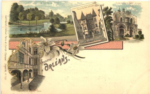 Souvenir de Orleans - Litho - Verlag Carl Künzli