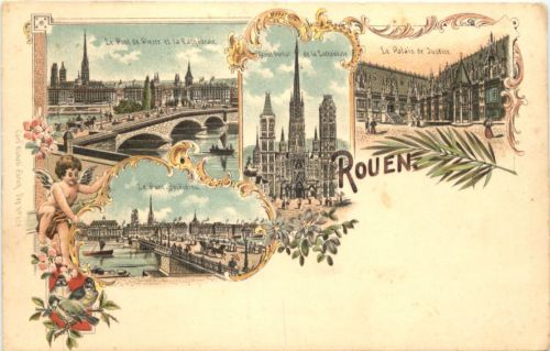 Rouen - Litho - Verlag Carl Künzli