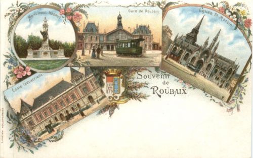Souvenir de ROubaix - Litho