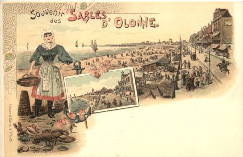 Souvenir des Sables d olonne - Litho