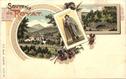 Souvenir de Royat - Litho