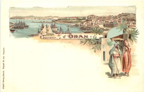 Souvenir d Oran - Litho