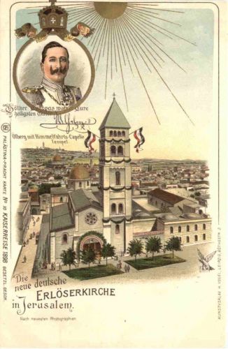 Jerusalem - Kaiserreise 1898 - Litho