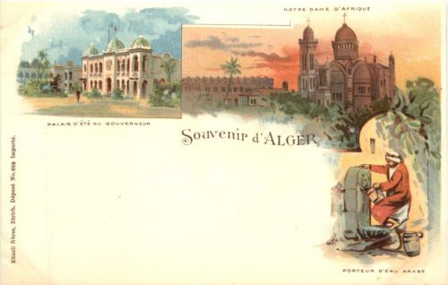 Souvenir d Alger - Litho