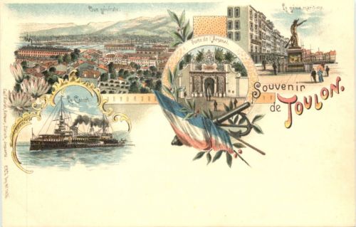 Souvenir de Toulon - Litho - Verlag Carl Künzli
