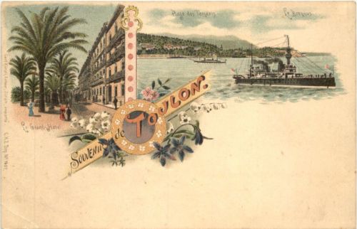 Souvenir de Toulon - Litho - Verlag Carl Künzli