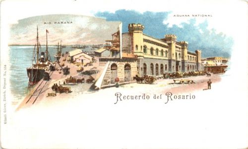 Argentina - Recuerdo del Rosario - Litho