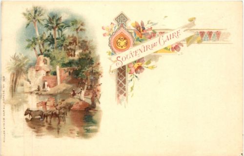 Souvenir du Caire - Litho