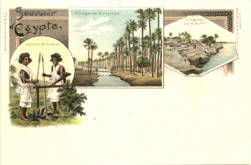 Egypt - Souvenir d egypte - Litho
