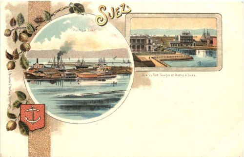 Egypt - Suez - Litho
