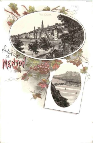 Souvenir de MEnton - Litho