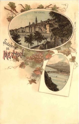 Souvenir de MEnton - Litho