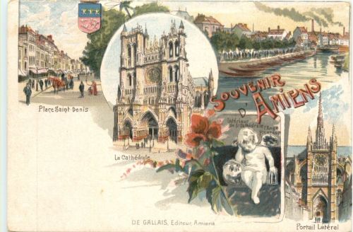 Souvenir d Amiens - Litho