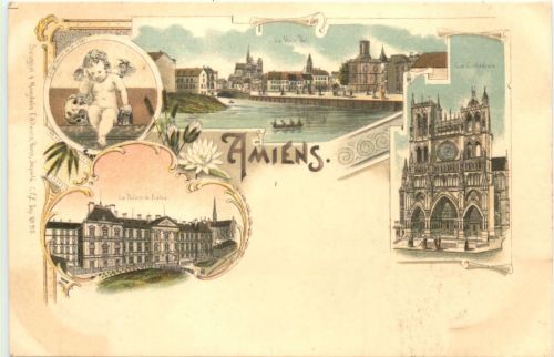 Souvenir d Amiens - Litho