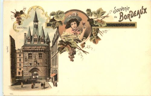 Souvenir de Bordeaux - Litho