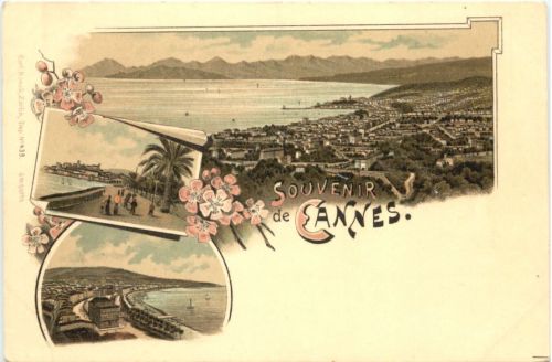 Souvenir de Cannes - Litho - Verlag Carl Künzli