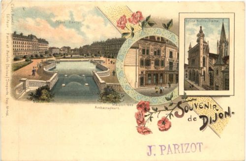 Souvenir de Dijon - Litho - Verlag Carl Künzli