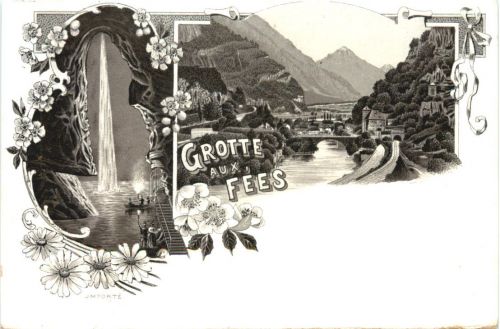Saint Maurice - Grotte aux Fees - Litho