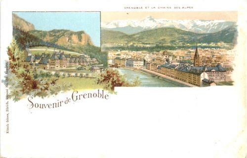 Souvenir de Grenoble - Litho