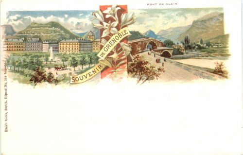 Souvenir de Grenoble - Litho