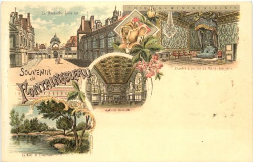 Souvenir de Fontainbleau - Litho