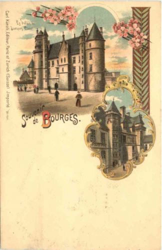 Souvenir de Bourges - Litho - Verlag Carl Künzli